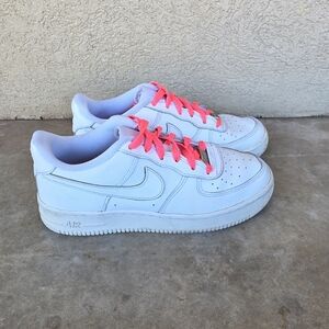 Nike Air Force 1 Low GS white/racer pink AO2296-101 Shoes Sneakers Size 5.5Y